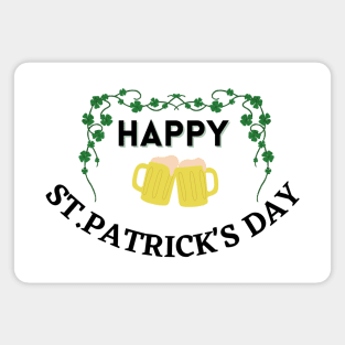 Happy St. Patrick's Day Beer Mugs Magnet